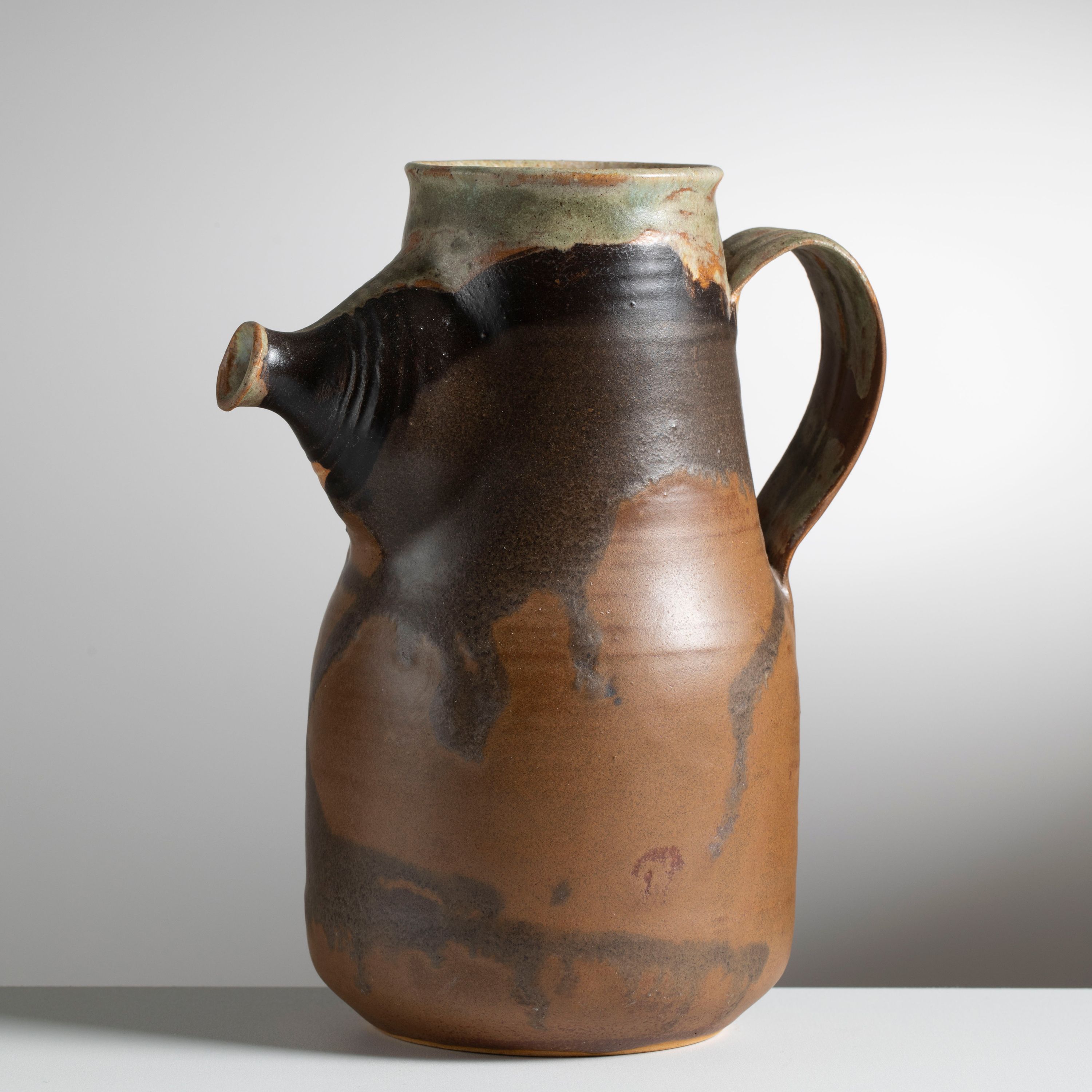 1970s Stoneware Pitcher by Salvatore Cipolla